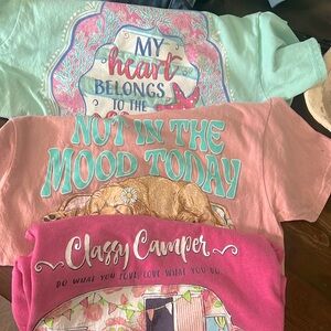 Simply Southern lot of 3 Small shirts